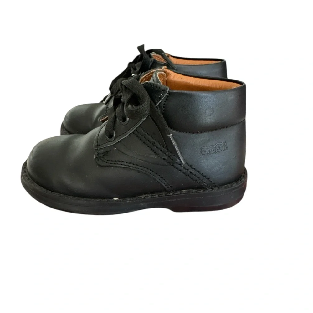Dogi Kids Leather Boots – Black – Size 23 US Toddler 7